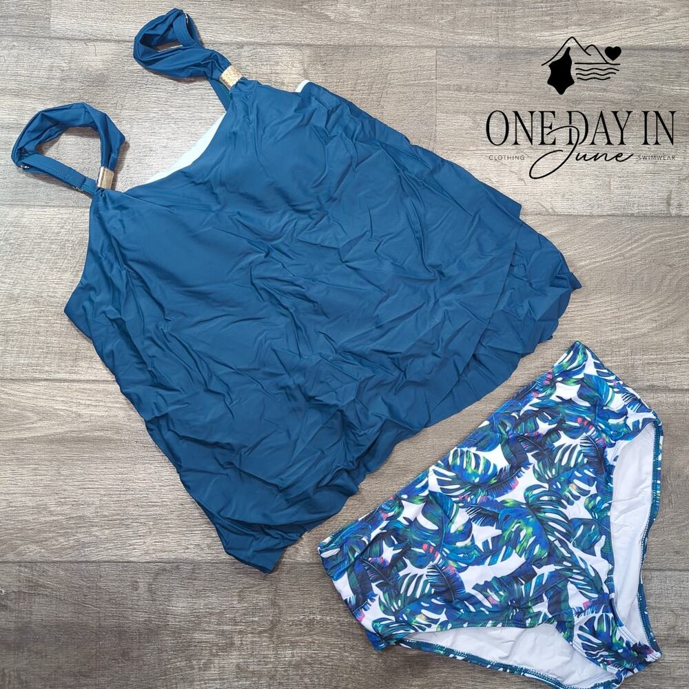 RXRXCOCO High Waist Tankini Swimsuit Size XL